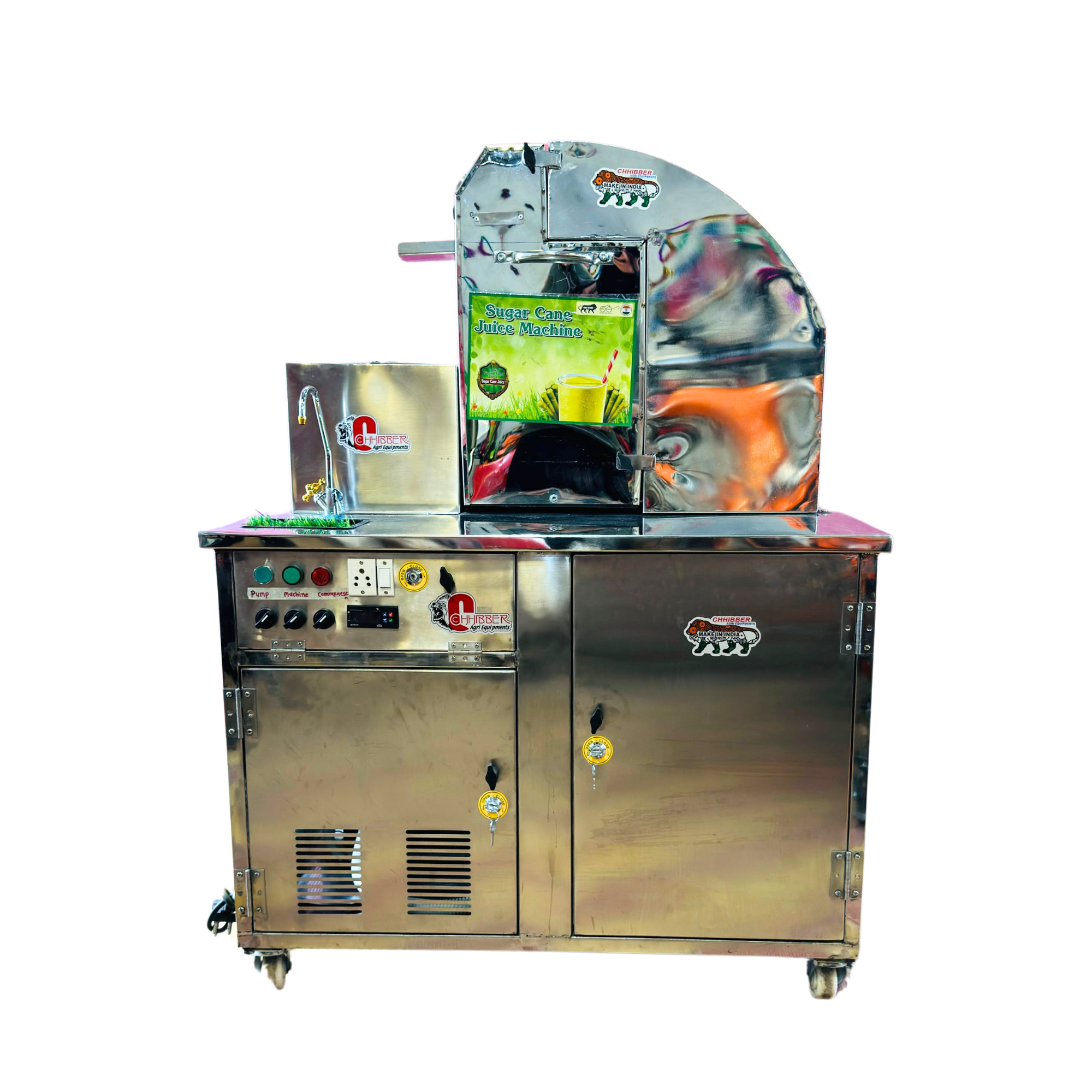 Sugarcane Thela Machine 1HP – Chhibber Agri Equipments